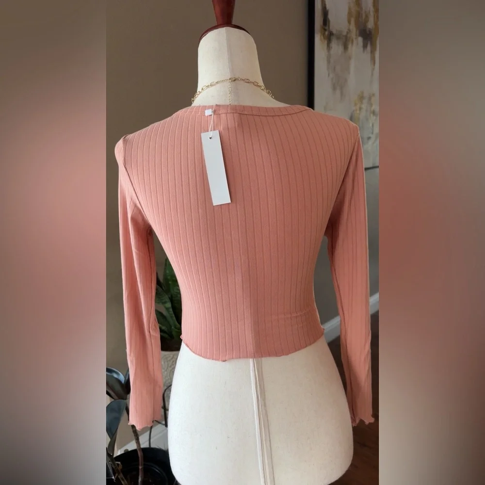 N/A ribbed cropped